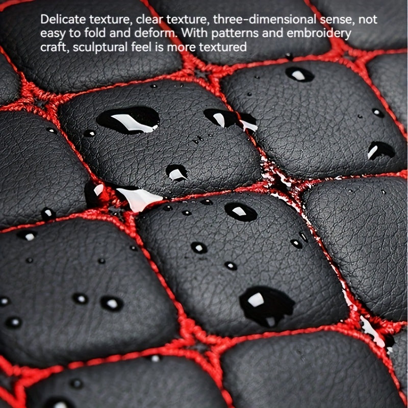 2pcs Car Seat Cover Waterproof Memory Foam With Phone Storage Bag