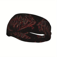 Unisex Sports Headband Sweat Wicking Gothic Blood Drip Polyester Gym