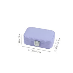 Women's Travel Jewelry Box Earring Ring Portable Case