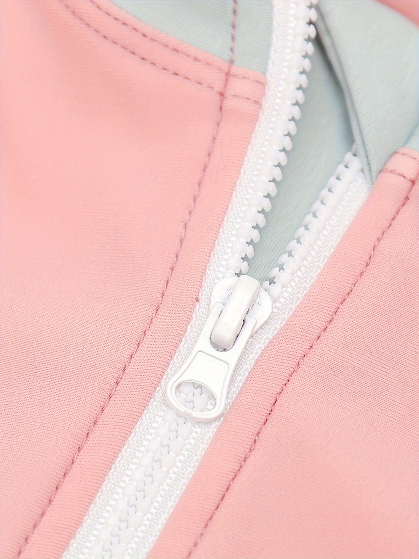 Girls Polka Dot Half Zip Swimwear for Summer Competition