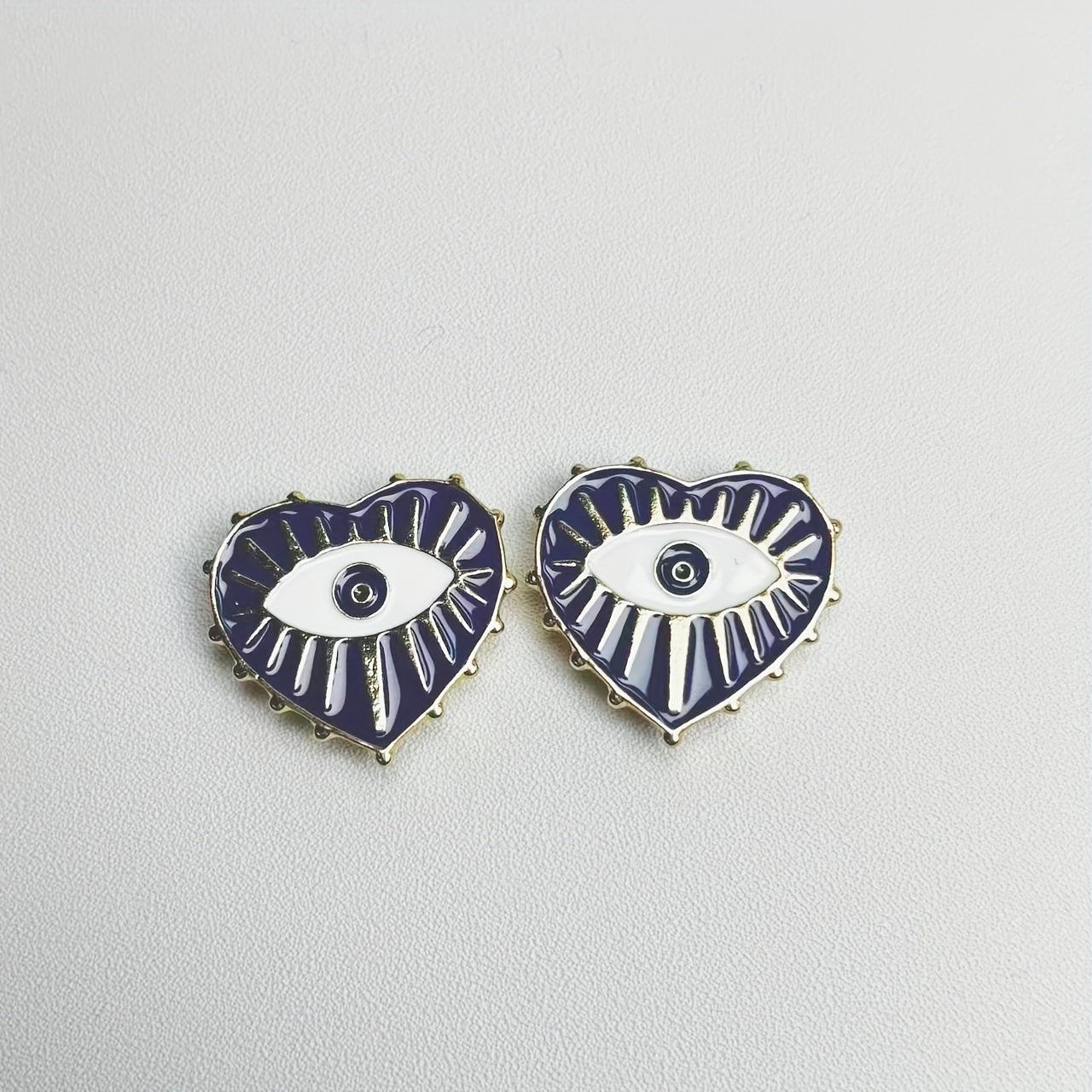 2pcs Love Eyes Shirt Button Cover - No Sewing - Multicolor
