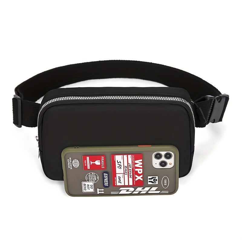 Double Layer Zipper Fanny Pack for Running Jogging