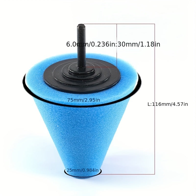 Car Wheel Hub Buffing Sponge Pads Automotive Care Tool