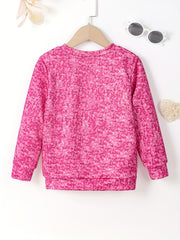 Kitten Tie Dye Sweatshirt for Girls Long Sleeve Top