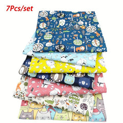 7pcs Multicolor Patchwork Fabric Cotton Sewing Quilting Material