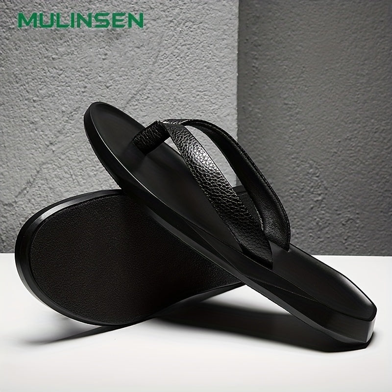 Leather Arch Support Flip Flops Lightweight Thong Sandals