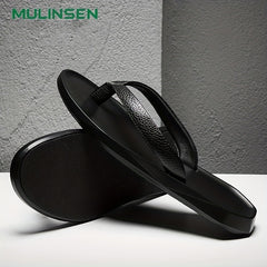 Leather Arch Support Flip Flops Lightweight Thong Sandals