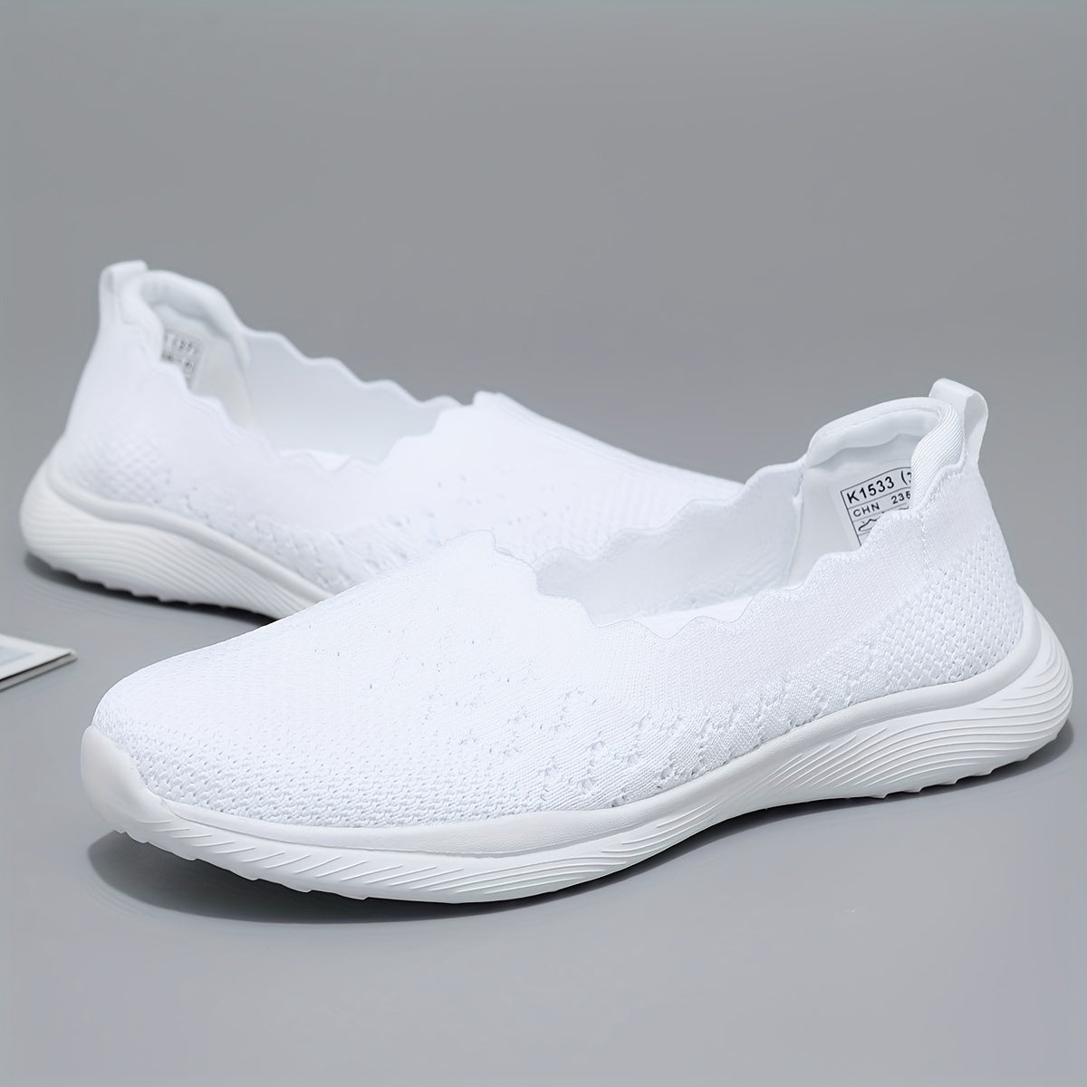 Women's Solid Low Top Walking Shoes Lightweight Casual Sport Shoes