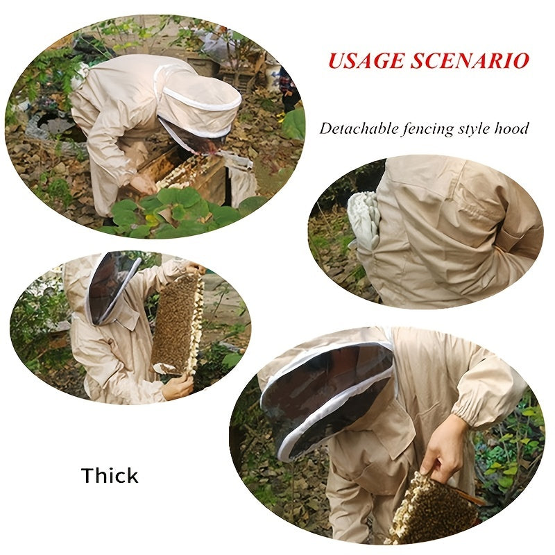 Bee Suit for Men and Women Professional Beekeeper Suit with Veil Hood
