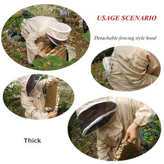 Bee Suit for Men and Women Professional Beekeeper Suit with Veil Hood