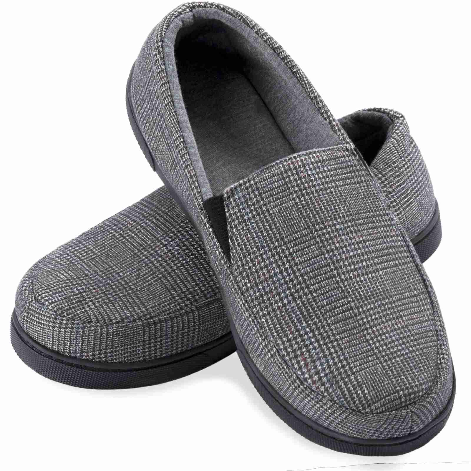 Men's Lightweight Memory Foam House Slipper Cozy Closed Back Indoor Outdoor