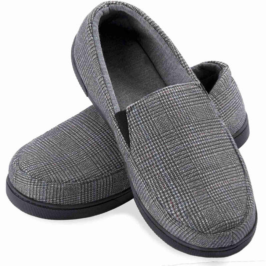 Men's Lightweight Memory Foam House Slipper Cozy Closed Back Indoor Outdoor