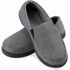 Men's Lightweight Memory Foam House Slipper Cozy Closed Back Indoor Outdoor