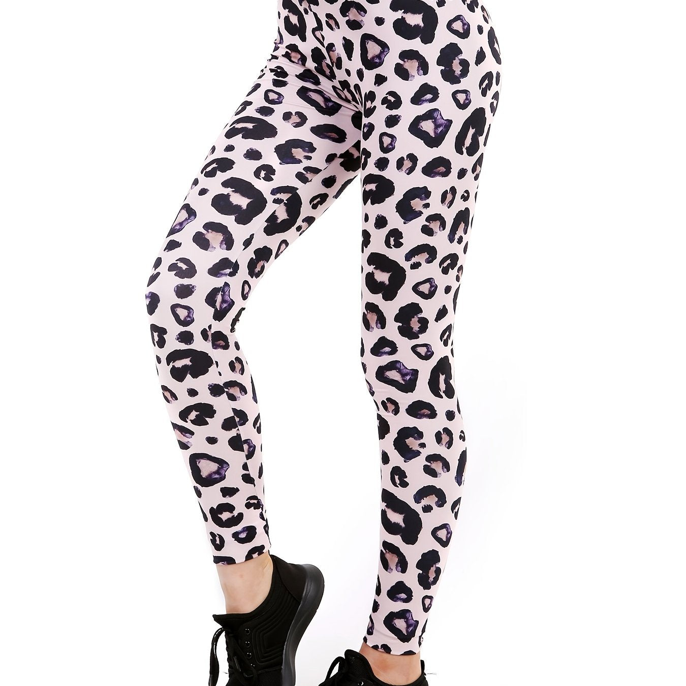 Leopard Print High Waist Leggings Sexy Long Length