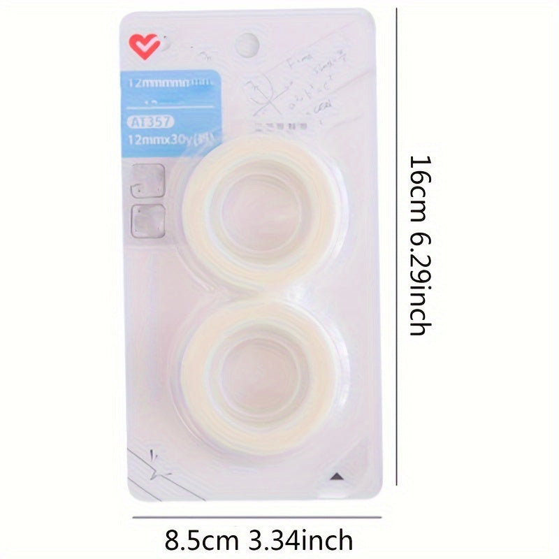 Set of 2 Transparent Adhesive Cloth Change Stickers