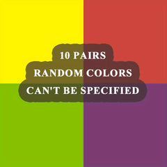 10pairs Girls Kids Comfy Crew Socks Block Socks Children's Socks