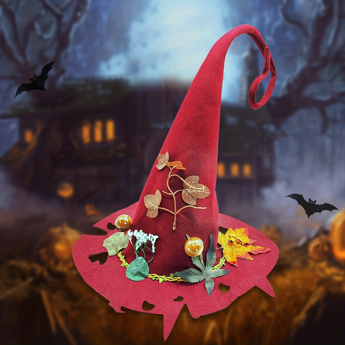 Spooky Halloween Witch Hat Adds a Magical Touch to Your Party
