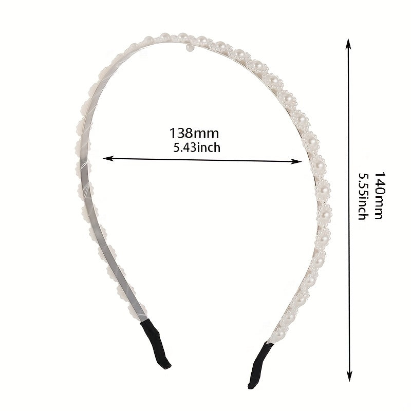 Faux Pearl Headband Hair Accessories for Women