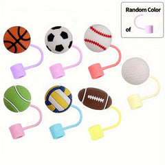 7pcs Ball Series Straw Cover Cap for 40oz Tumbler