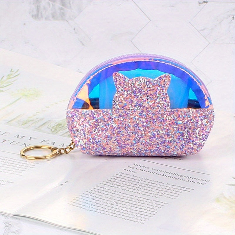Transparent Sequin Jelly Coin Purse for Girls