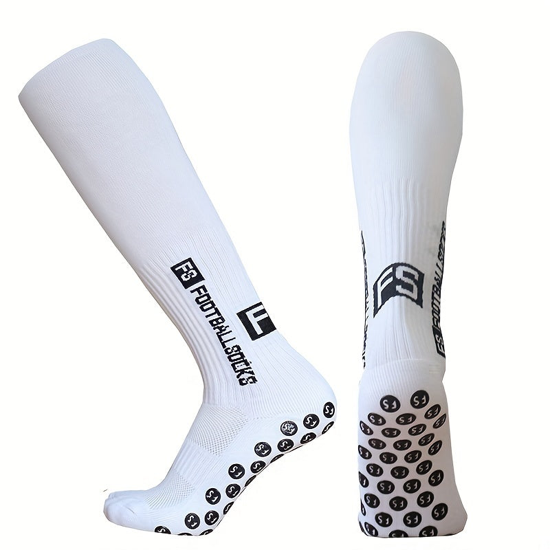 Letter Pattern Soccer Socks Breathable Training Thigh Socks
