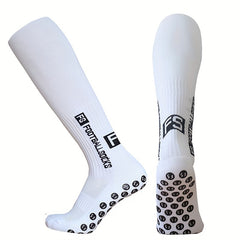 Letter Pattern Soccer Socks Breathable Training Thigh Socks