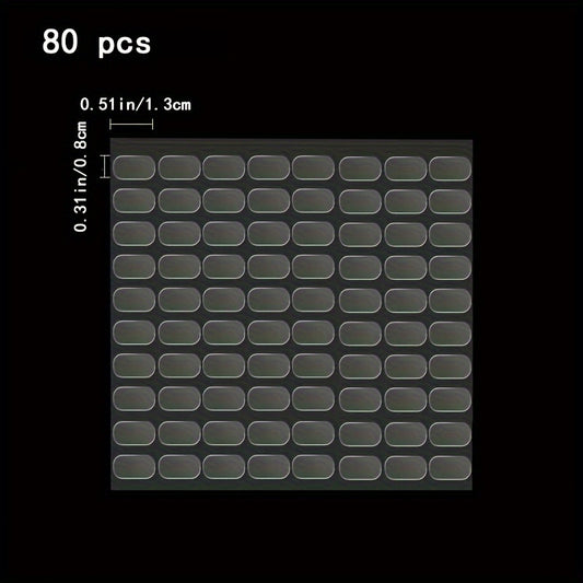 40pcs Double sided Adhesive Blind Box Foot Stickers Non-marking Strong Stickers