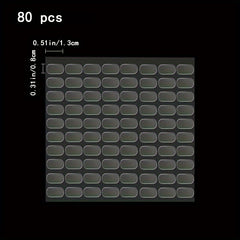 40pcs Double sided Adhesive Blind Box Foot Stickers Non-marking Strong Stickers