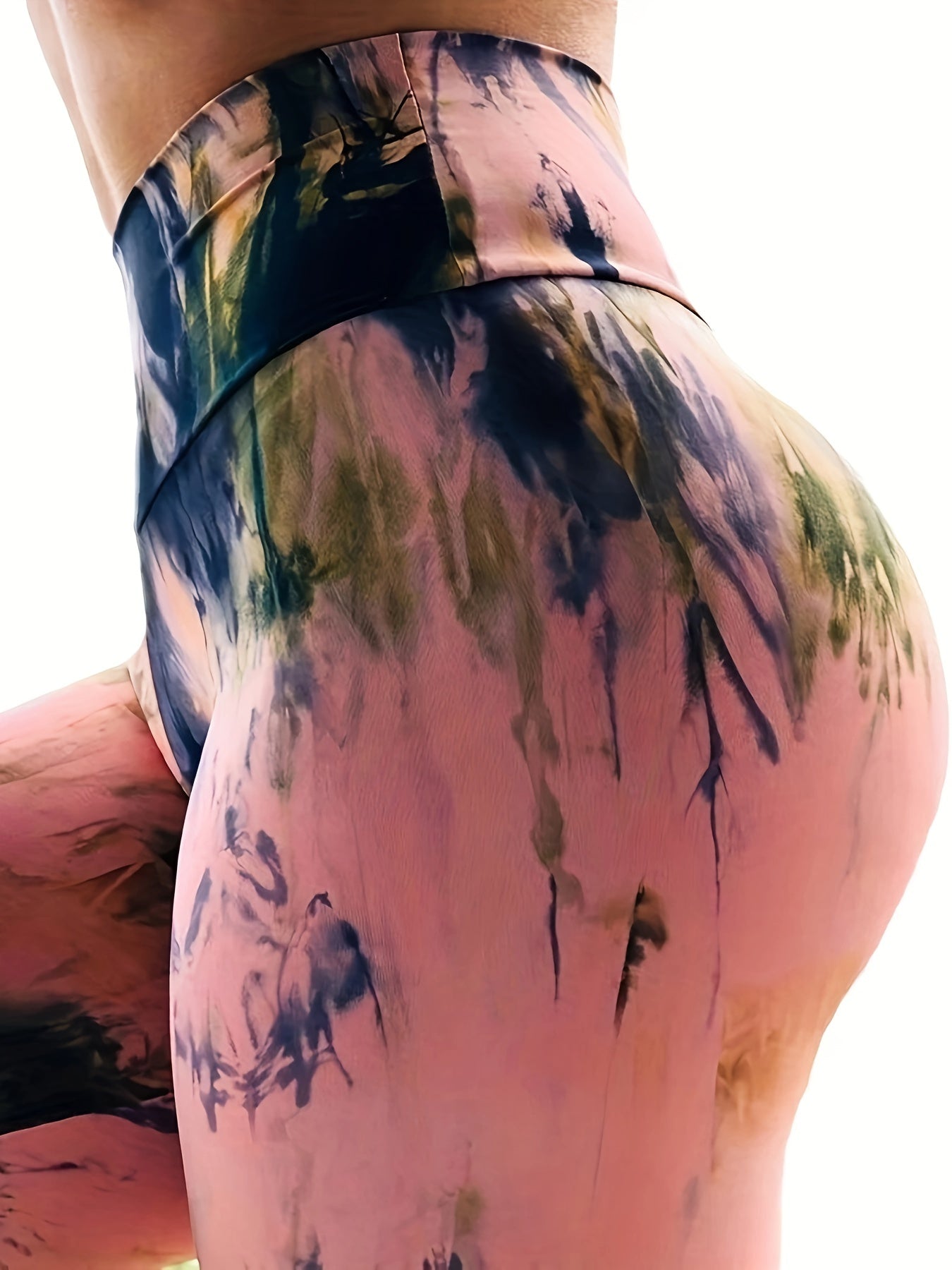 Tie Dye Print High Waist Yoga Legging Women's Activewear