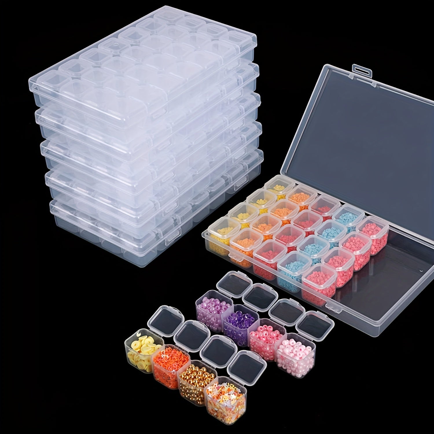 28 Grid Diamond Painting Rhinestone Storage Box Embroidery DIY Art Crafts