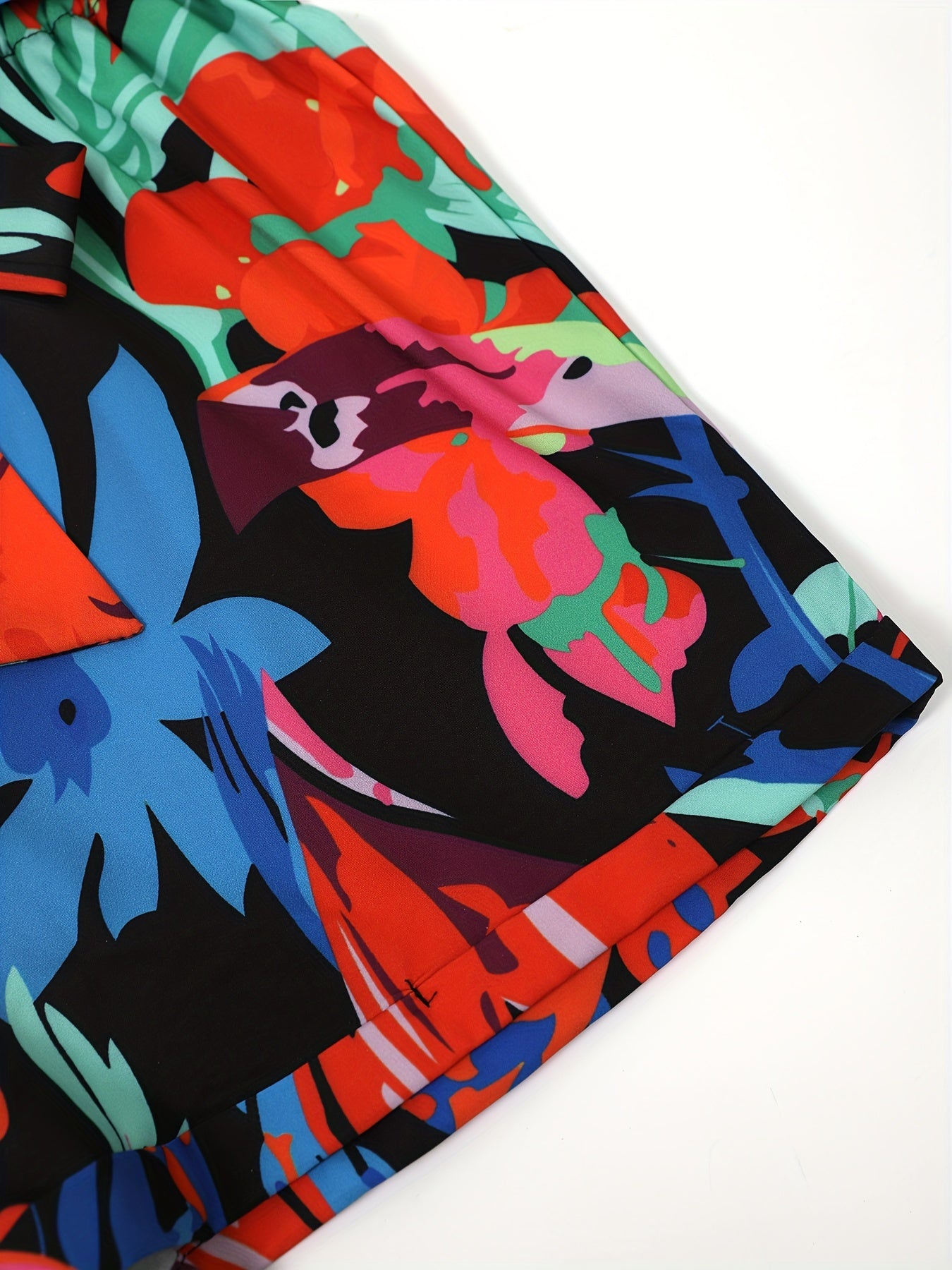 Floral Print Paper Bag Waist Belted Shorts for Women