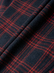 Plaid Elastic Waist Shorts Preppy Women's Clothing