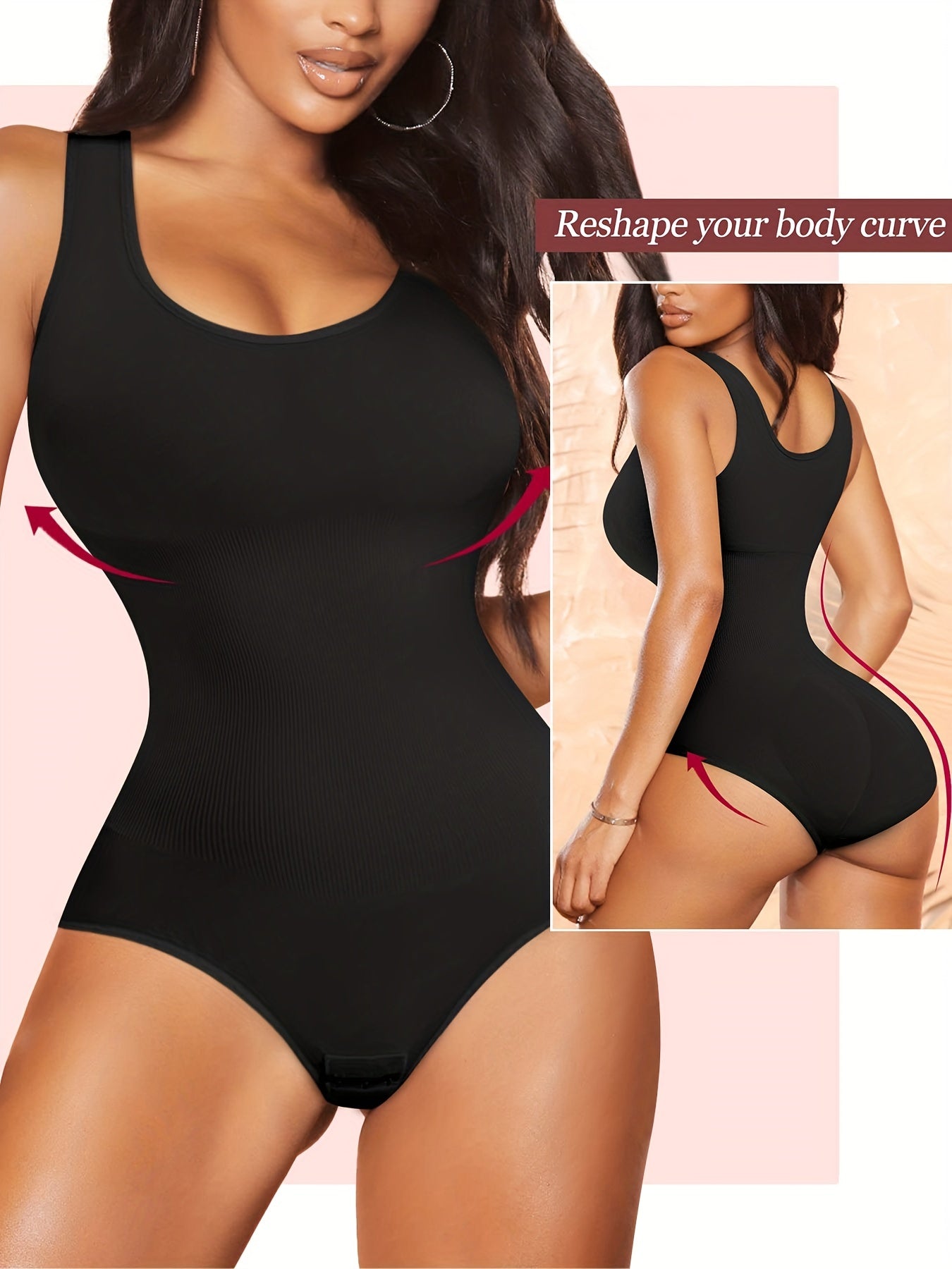 Seamless Body Shaper Tummy Control Butt Lifting Shapewear