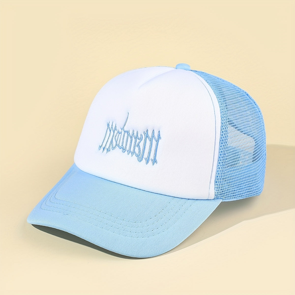 Men's Letter Embroidery Mesh Baseball Cap
