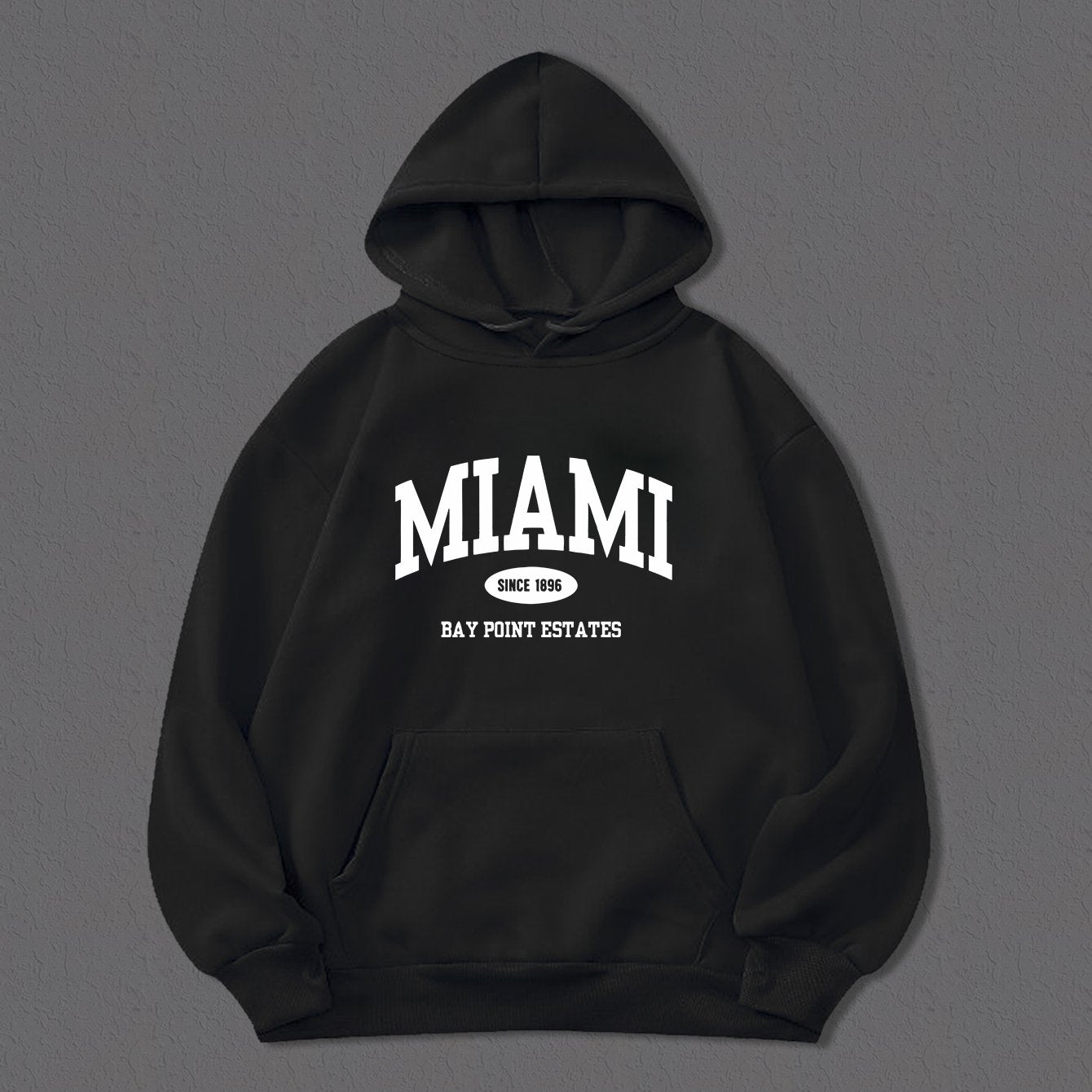 MIAMI Graphic Print Hoodie For Men