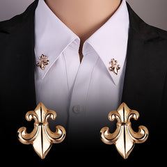 Men's Deer Knit Shirt Collar Buckle