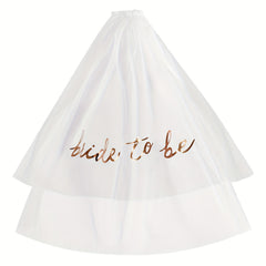 Double Layer Floral Bridal Veil Headband European & American Style