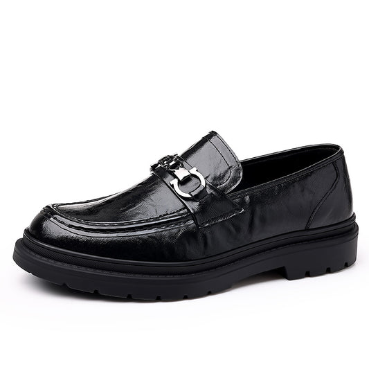 Men Leather Loafer Shoes Lightweight Non slip Dress Shoes Men's Sneakers