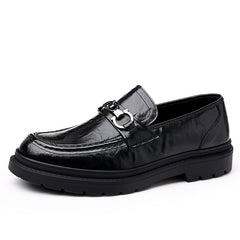 Men Leather Loafer Shoes Lightweight Non slip Dress Shoes Men's Sneakers