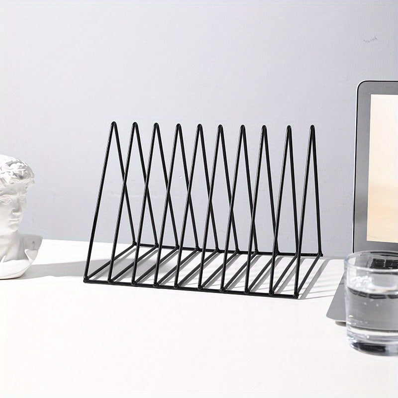 Metal Wire Magazine Holder File Folder Organizer Bookshelf Decor