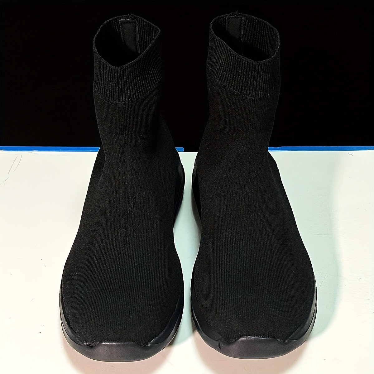 Men's High Top Slip On Sock Sneakers Lightweight Breathable Walking Shoes