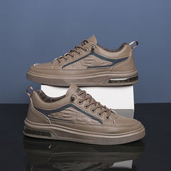 Men's Crocodile Print Lace Up Skate Shoes