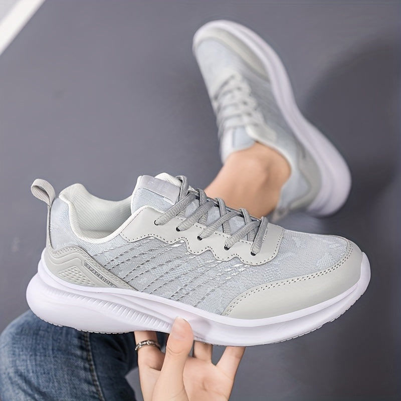 Mesh Running Shoes Lace Up Weaving Sneakers Women's Footwear
