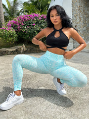Leopard Print Yoga Leggings for Women