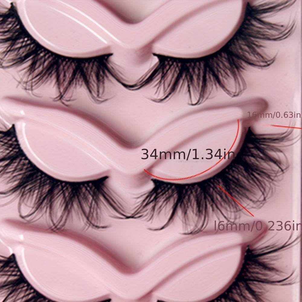 5 Pairs Charming False Eyelashes for Eye Makeup