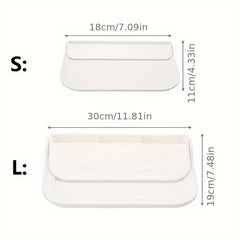 Folding Wall Mounted Shelf Space Saving Storage Rack No Punch