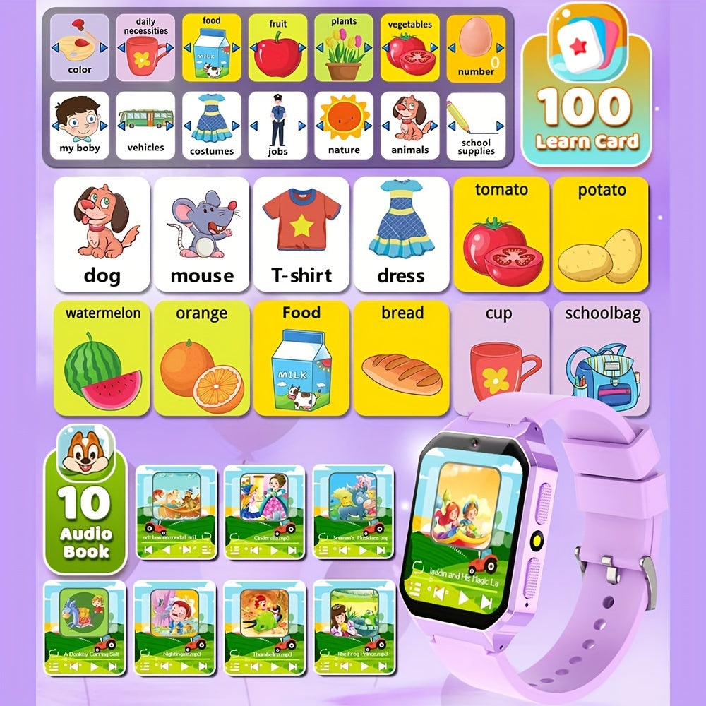 Kids Smartwatch with 26 Educational Games Music Photos Videos Girls Ages 3-8