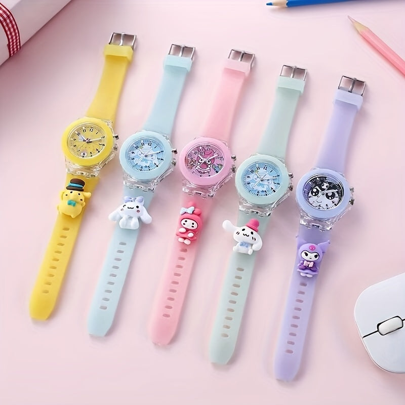 Silicone LED Cartoon Animation Kids Watch Quartz Watch