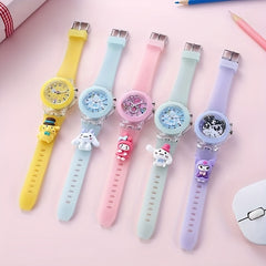 Silicone LED Cartoon Animation Kids Watch Quartz Watch