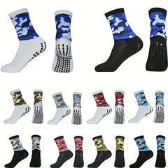 Non slip Mid Calf Socks For Football Soccer Crew Athletic Socks